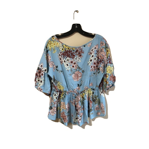 C’EST MOI FLORAL BLOUSE RUFFLED SLEEVY IN SIZE MEDIUM - Picture 3 of 8